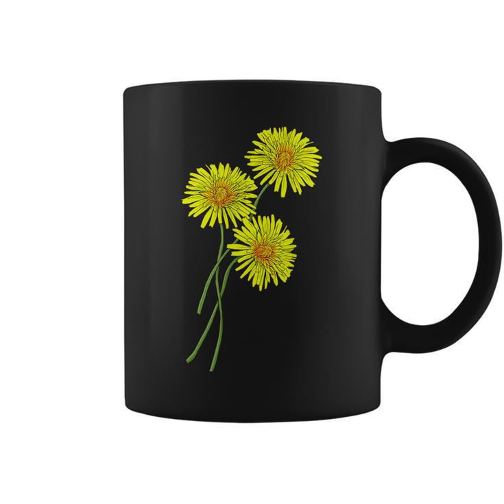 Dandelion & Thistle Bouquet For Yellow Flowers Friends Coffee Mug