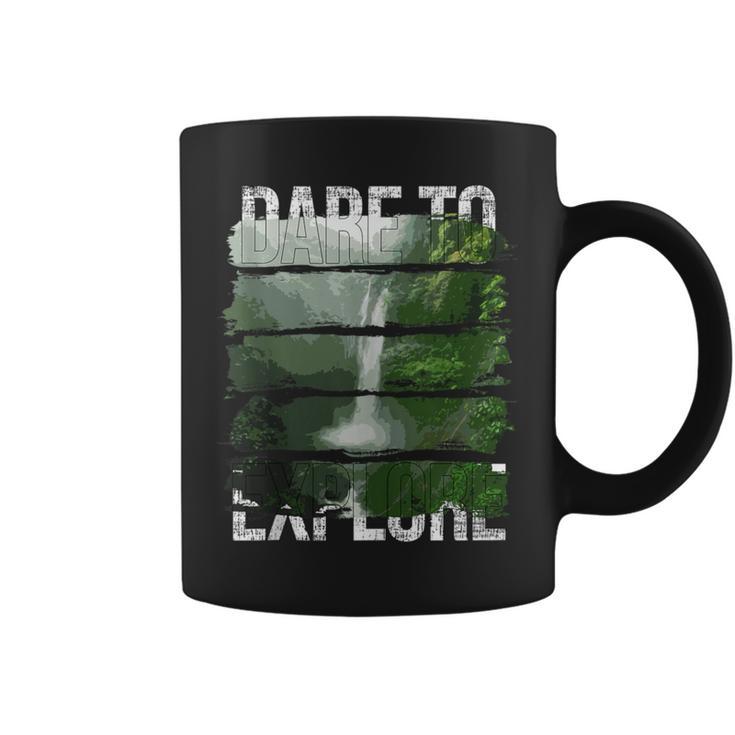 Dare To Explore Waterfall Coffee Mug