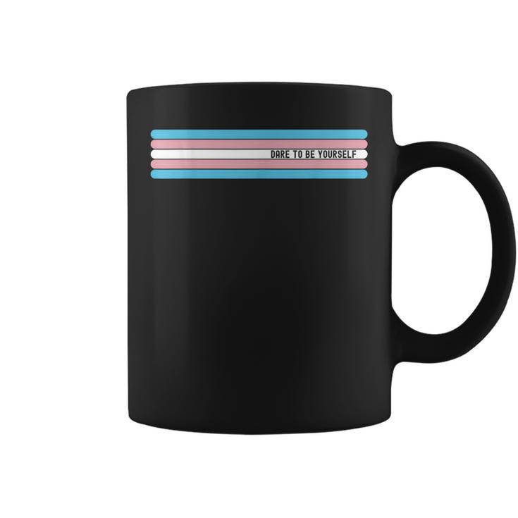 Dare To Be Yourself Support Transgender Lgbt Pride Coffee Mug