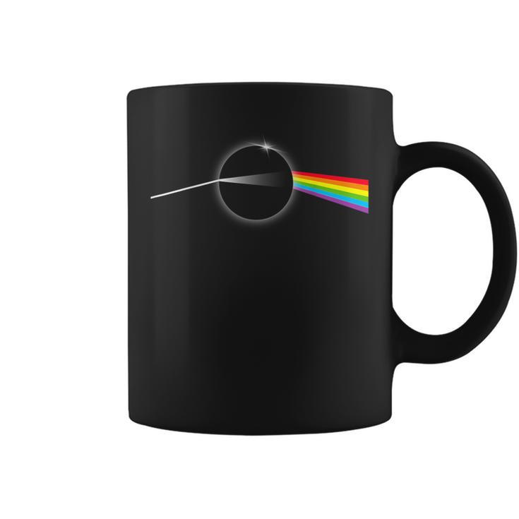 Dark Side Moon Total Solar Eclipse April 08 2024 Rock Music Coffee Mug