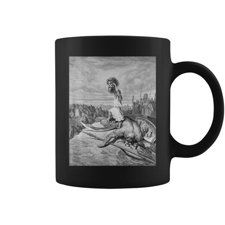 David And Goliath Gustave Dore Coffee Mug