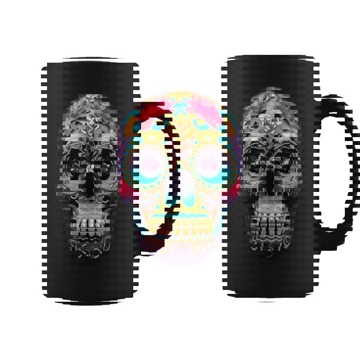The Day Of The Dead Dia De Los Muertos Calavera Sugar Skull Coffee Mug