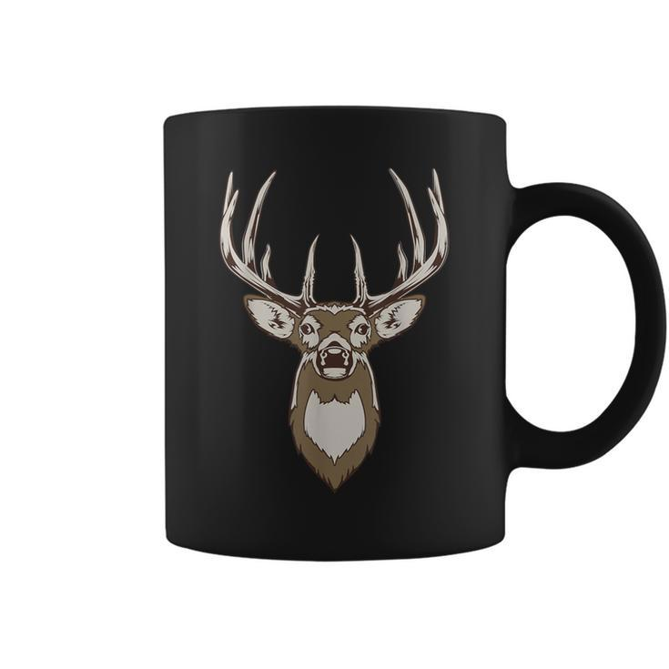 Dear Head Antlers Wilderness Club Hunting Graphic Coffee Mug