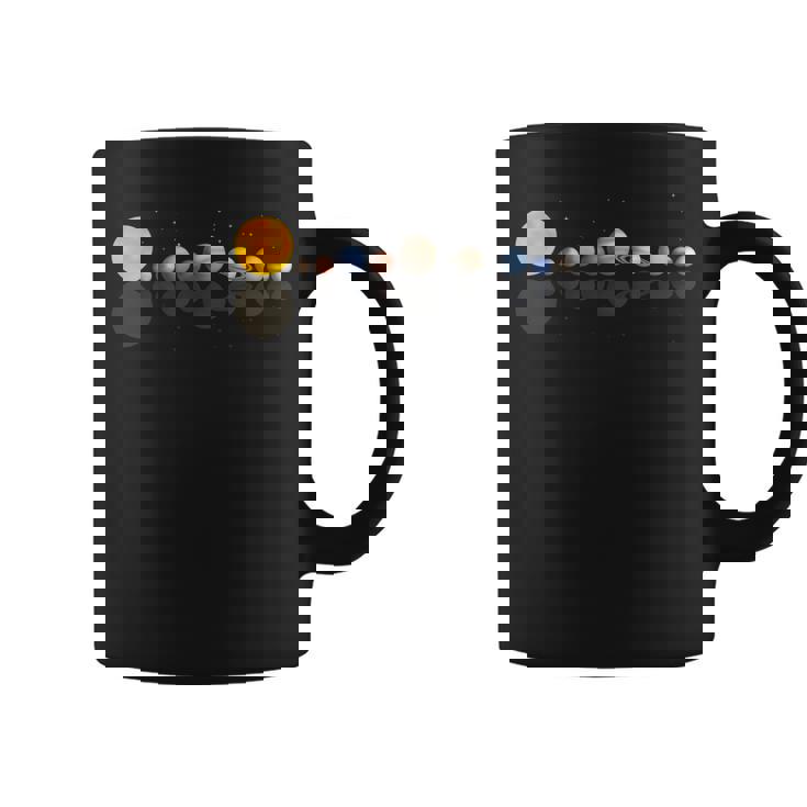 Del Sistema Solar Que Refleja Los Planetas Taza de café