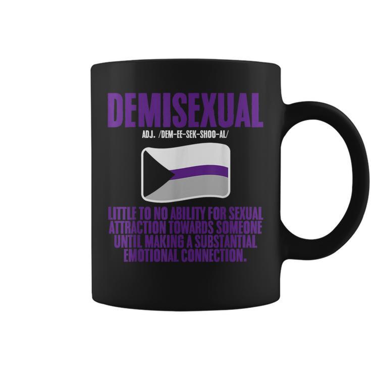 Demisexual Pride Flag Definition Coffee Mug