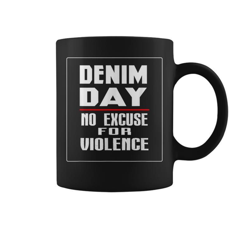 Denim Day Awareness No Excuse For Violence Novelty Coffee Mug