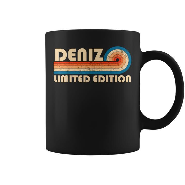 Deniz Surname Retro Vintage 80S 90S Birthday Reunion Coffee Mug