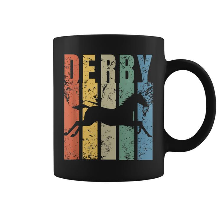 Derby Featuring Horse Vintage Style Derby Coffee Mug
