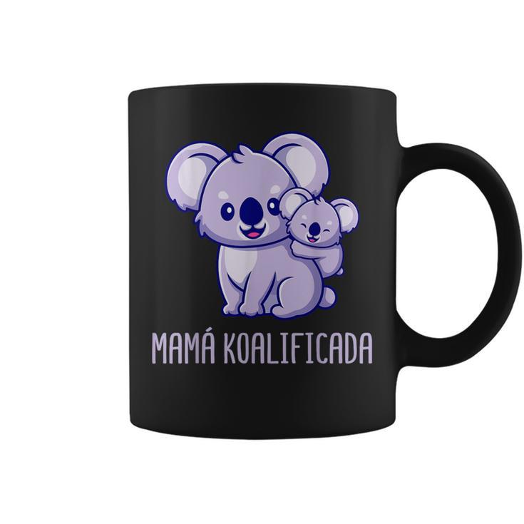 Día De La Madre Koalificada Mamá Hija Hijo Madre Taza de café