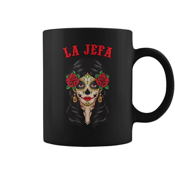 Dia De Los Muertos La Jefa Catrina Ladies Day Of Dead Coffee Mug