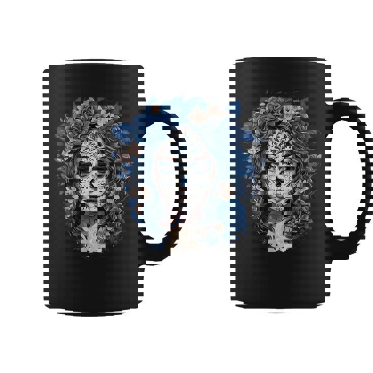 Dia De Los Muertos Sugar Skull Catrina Day Of Dead Coffee Mug