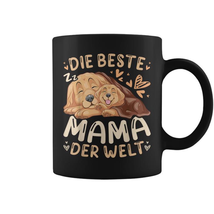 Die Beste Mama Der Welt Golden Retriever Mit Welpe Tassen