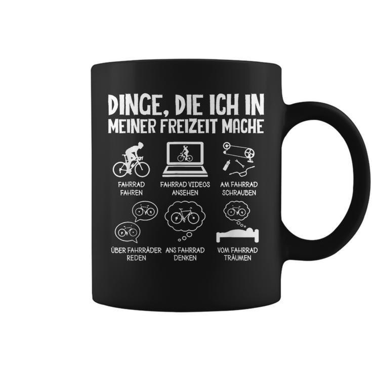 Dinge Die Ich In Meiner Freizeit Mache Bicycle Cyclist Tassen