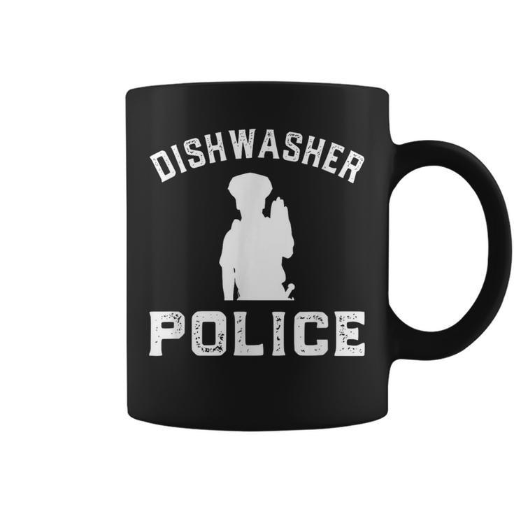 Dishwasher Police Dad Fathers Day Coffee Mug