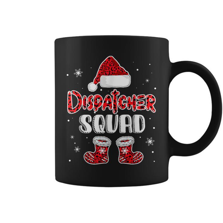 Dispatcher Squad Leopard Santa's Hat Christmas Dispatcher Coffee Mug