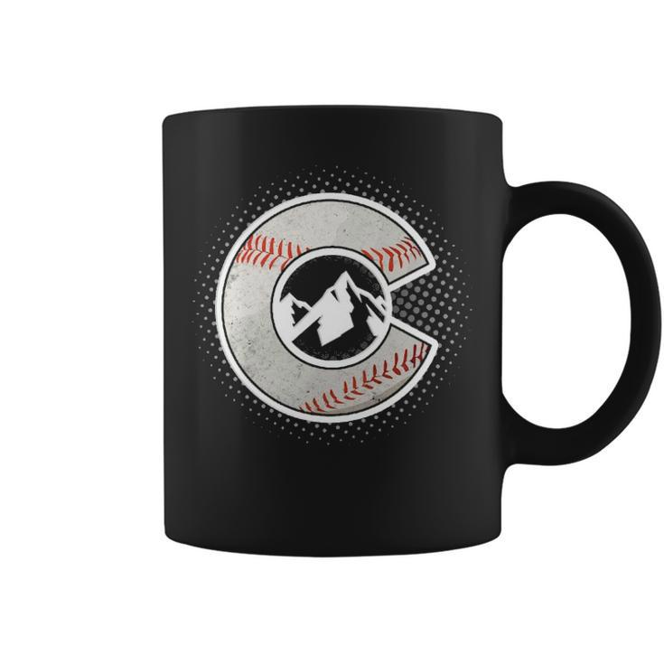 Distressed Colorado Baseball Colorado Coffee Mug