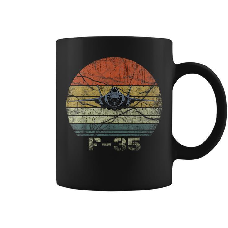 Distressed F-35 Fighter Jet Military Airplane Coffee Mug