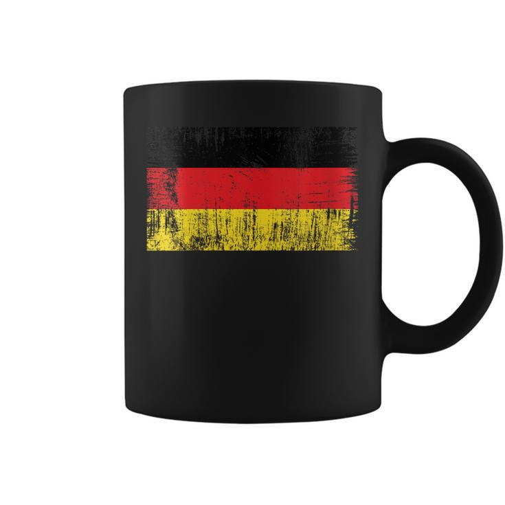 Distressed German Banner Fan Germany Flag Retro Vintage Coffee Mug