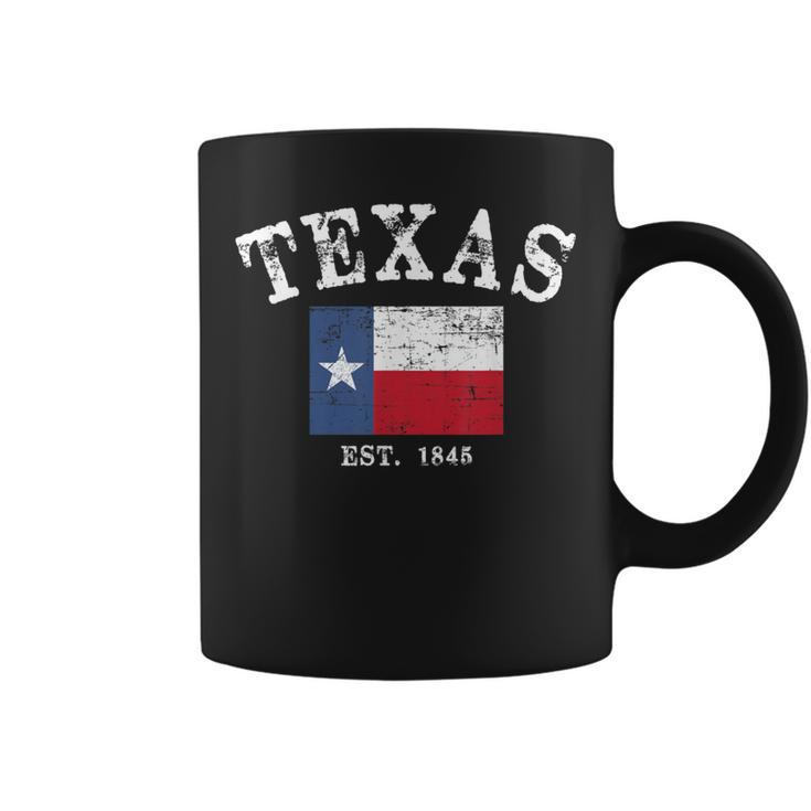 Distressed Texas State Flag Coffee Mug