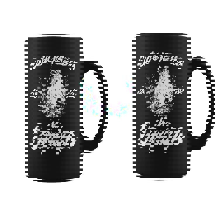 Divertido Caballo Cuatro Pezuñas Dos Pies Un Equipo Caballos Taza de café