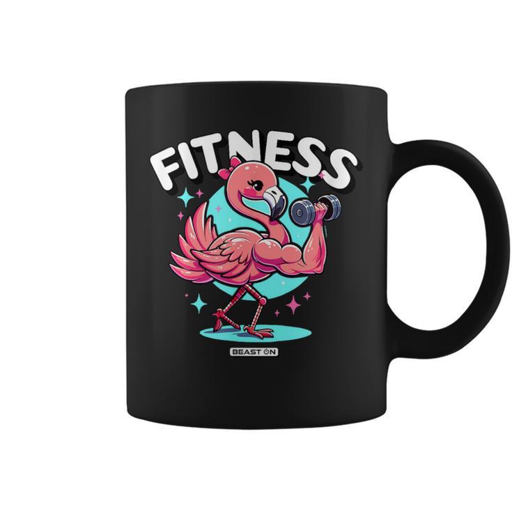Divertido Flamenco Lindo Gimnasio Entrenamiento Es Fitness Entrenamiento Taza de café