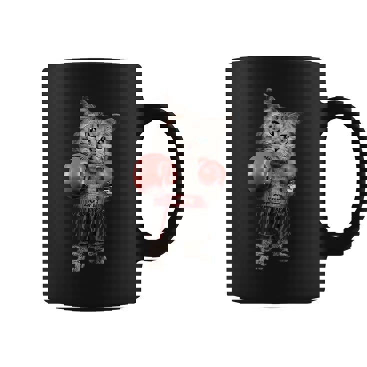 Divertido Gato De Boxeo Amantes Del Boxeo Y Boxeador Taza de café