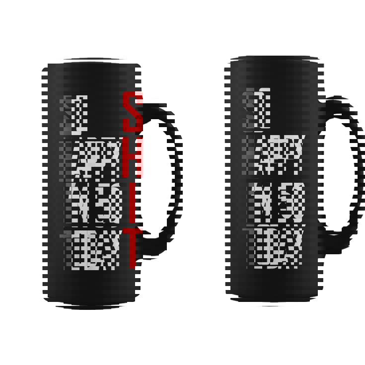 Divertido Regalo De 50 Cumpleaños – Hilarious 50 Years Cuss Word Taza de café