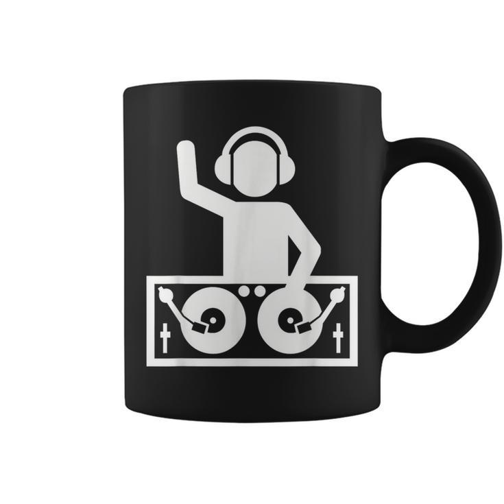 Dj With Turntables Coffee Mug