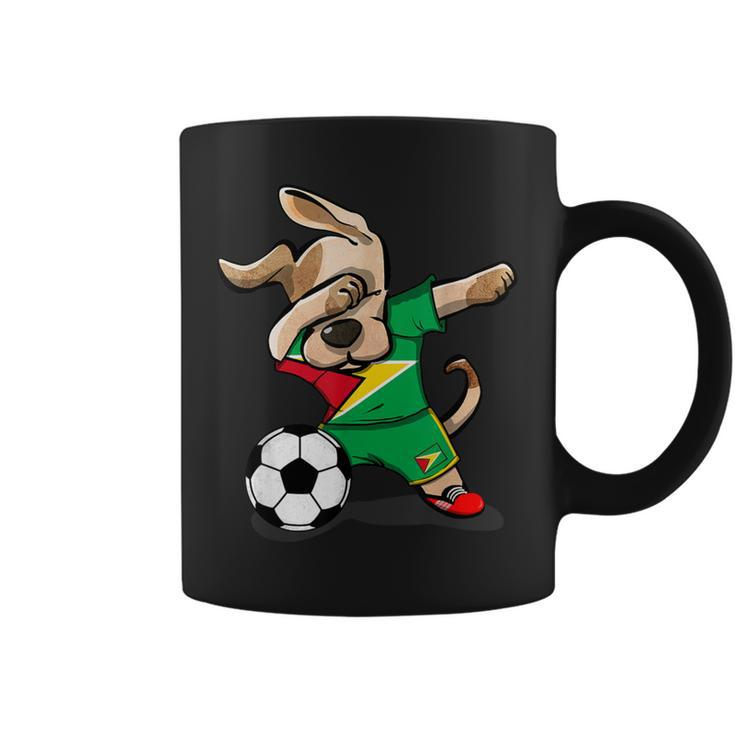 Dog Dabbing Guyana Soccer Jersey Guyanese Football Coffee Mug