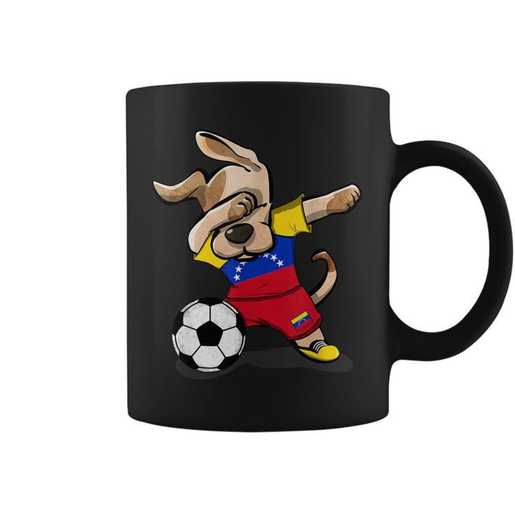Dog Dabbing Soccer Venezuela Jersey Venezuelan Coffee Mug