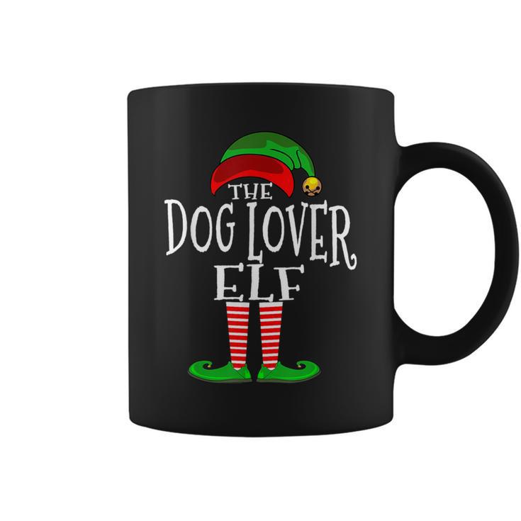 The Dog Lover Elf Matching Family Pajama Top Christmas Coffee Mug