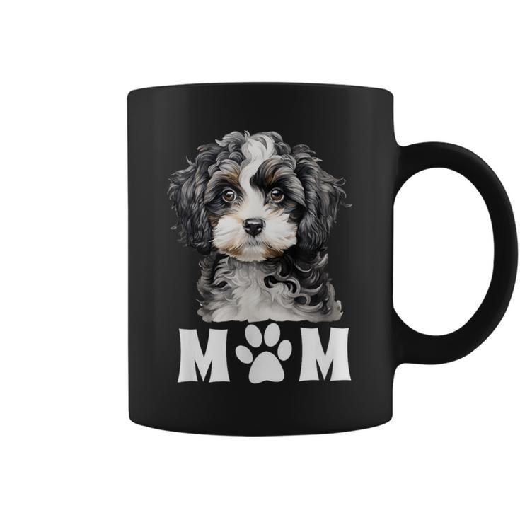 Dog Mom Mum Cute Cavapoo Maltipoo Cavachon Puppy Face Coffee Mug