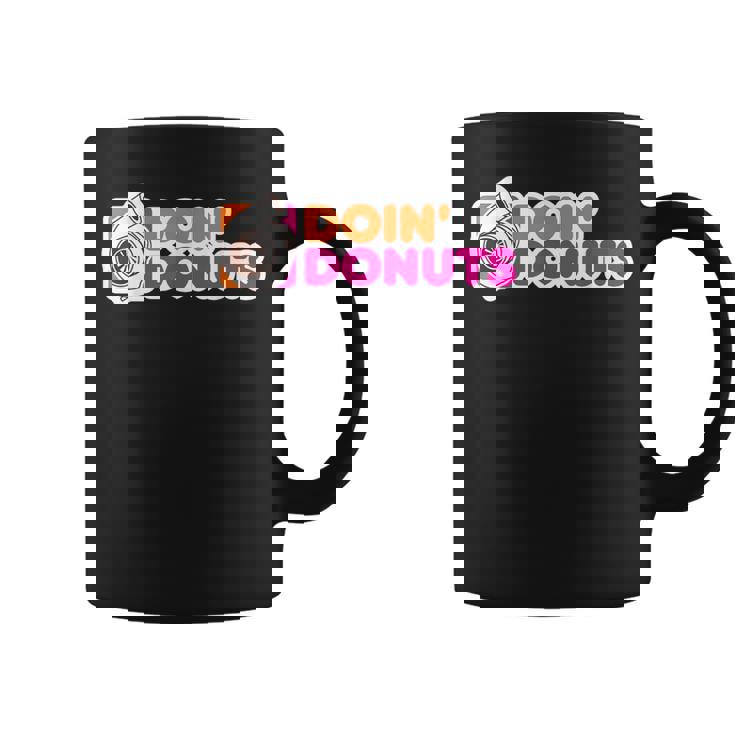 Doin' Donuts Divertidos Carreras & Drift Car Entusiasta Taza de café