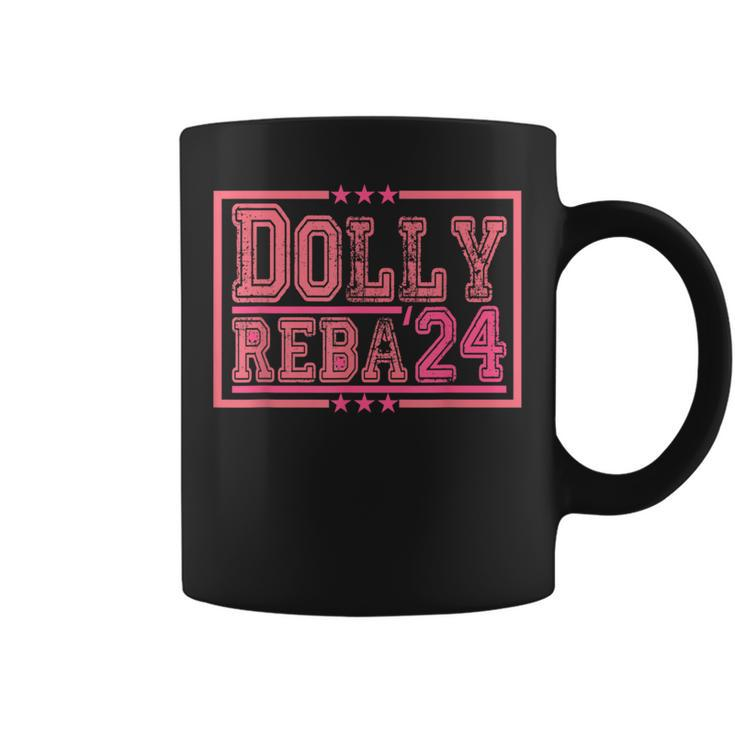 Dolly And Reba For President Pink Coffee Mug