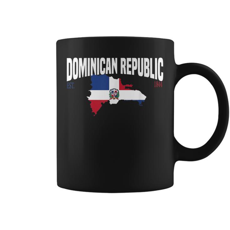 Dominican Republic Map And Flag Happy Independence 2024 Coffee Mug