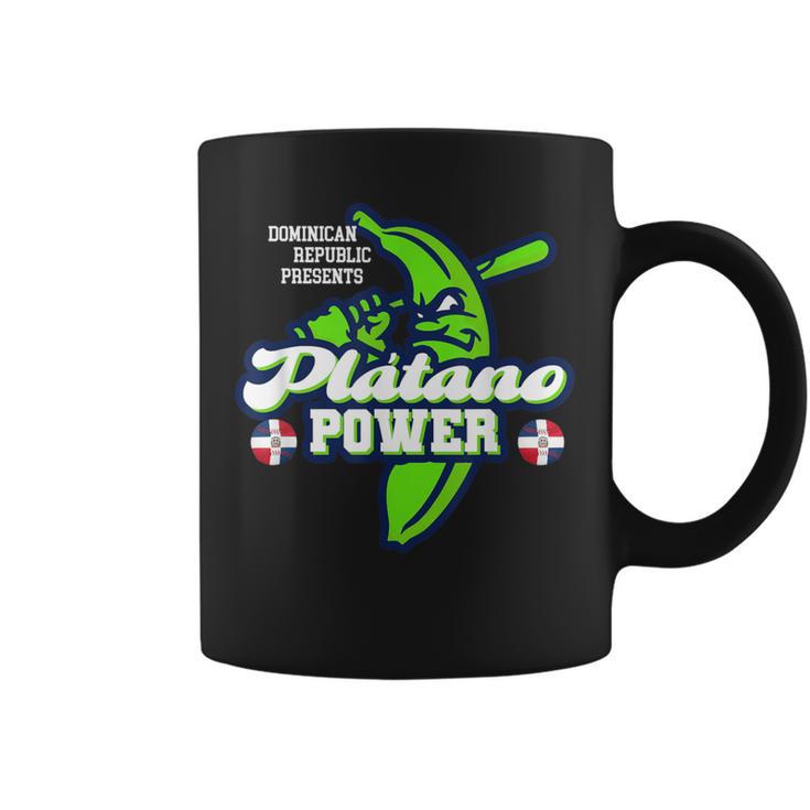 Dominican Republic Platano Power Baseball Dr Flag Coffee Mug