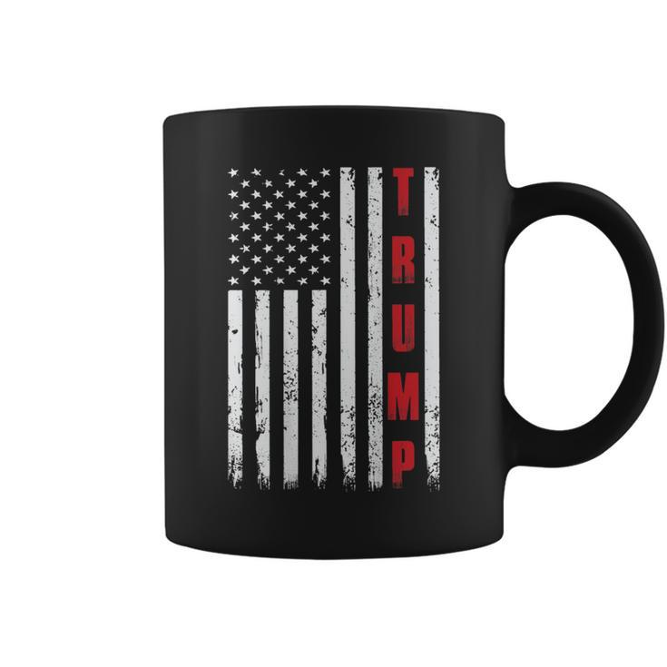 Donald Trump Usa President Vintage Flag On Back Coffee Mug