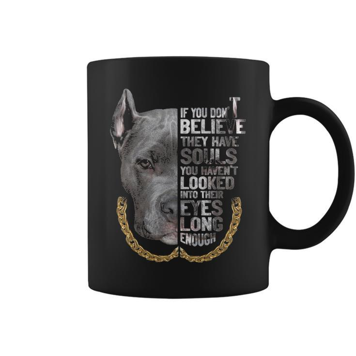 If You Don't Believe They Are Souls I Love Pitbull Dog Lover Coffee Mug