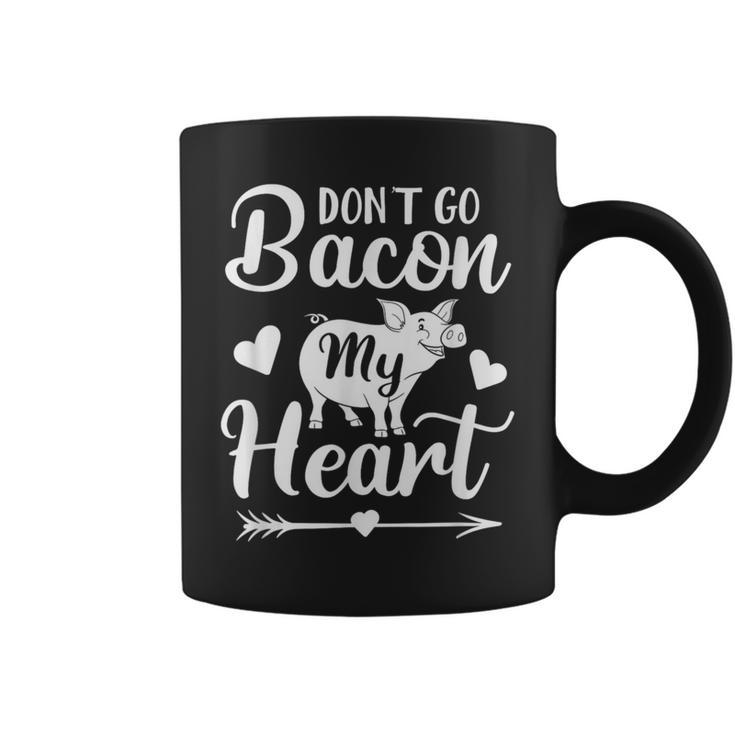 Don't Go Bacon My Heart Valentine's Day Pig Lover Coffee Mug