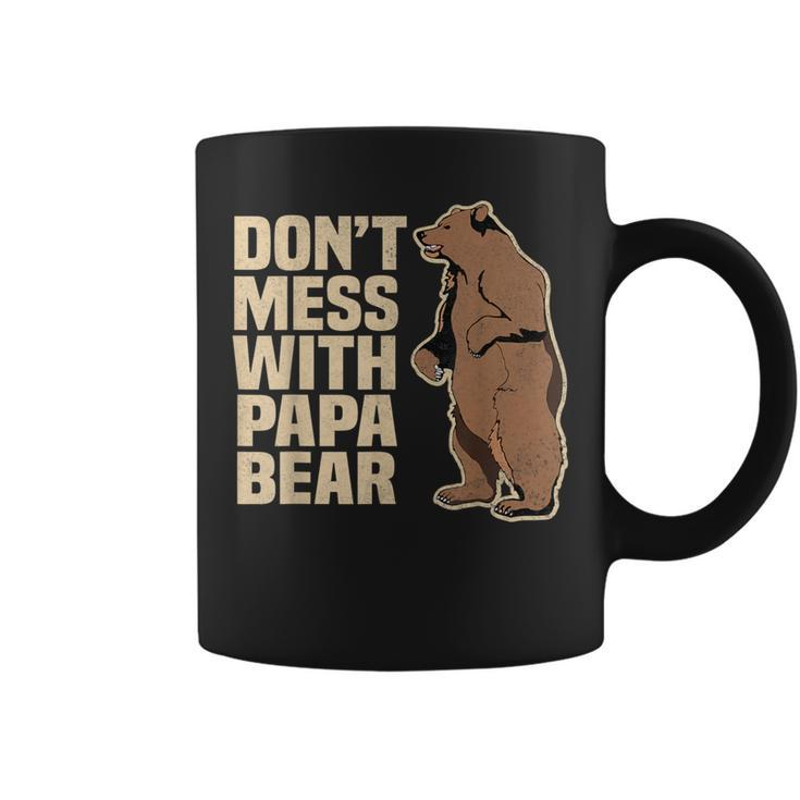 Don't Mess With Papa Bear Family Matching Father's Day Coffee Mug