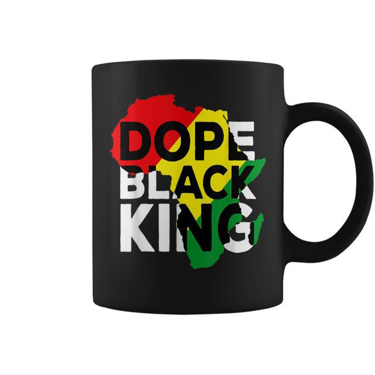 Dope Black King African American Melanin Dad Black History Coffee Mug