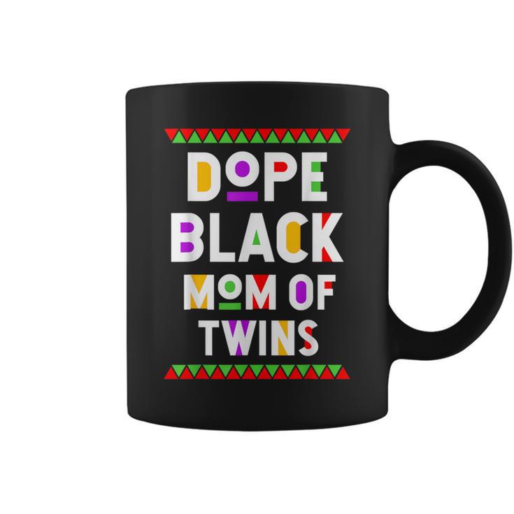 Dope Black Mom Of Twins African American Black History Month Coffee Mug