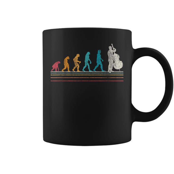 Double Bass Evolution I Double Bass I Retro Vintage Coffee Mug