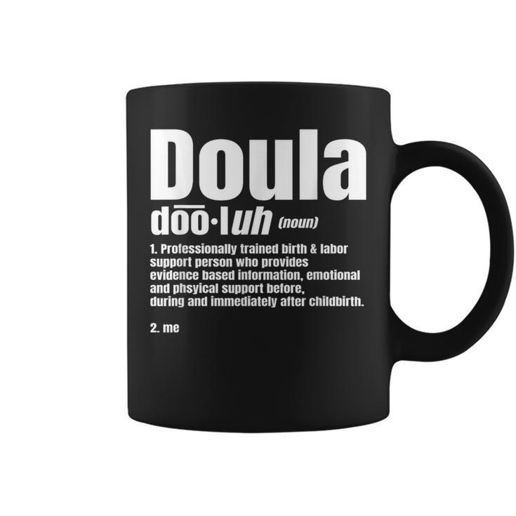 Doula Noun Birth Companion Childbirth Post-Birth Supporter Coffee Mug