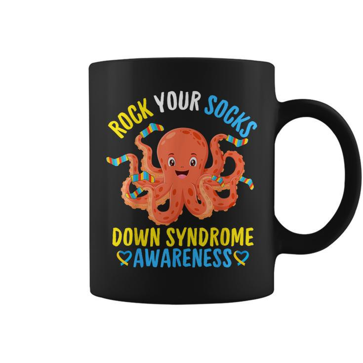 Down Syndrome Awareness Octopus Rock Your Sock Kid Coffee Mug