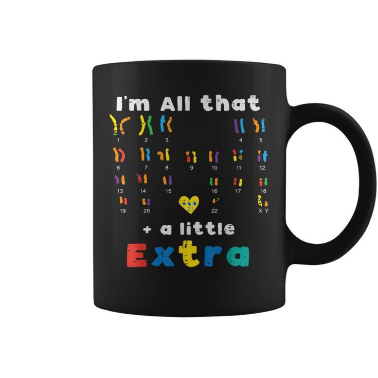 Down Syndrome All That Little Extra Awareness Girls Boys Kid Coffee Mug