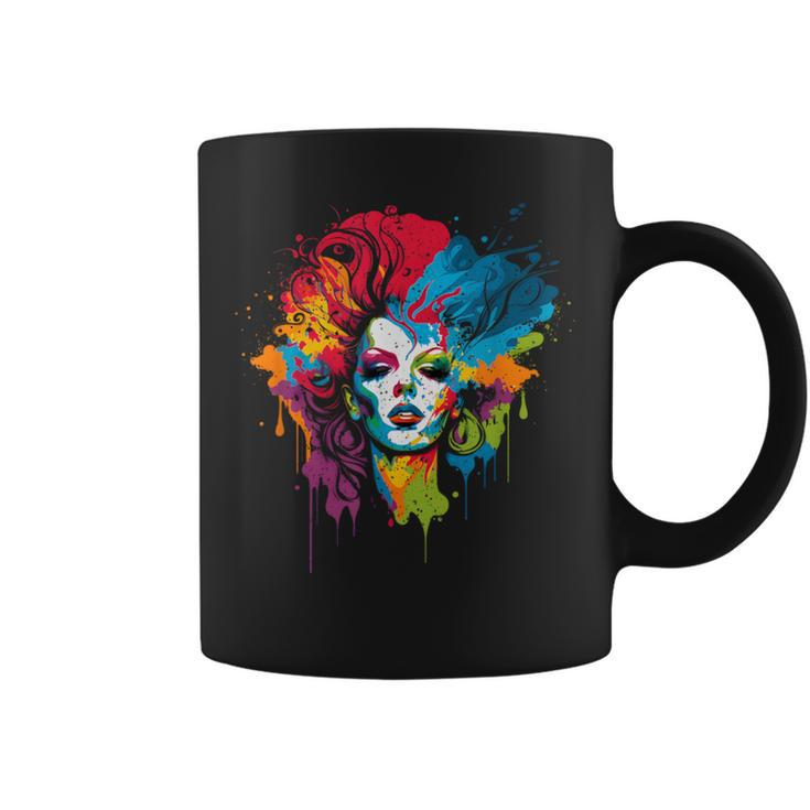 Drag Queen Lgbtq Pride Rainbow Support Drag Queens Coffee Mug