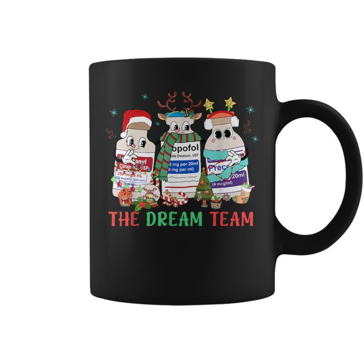 The Dream Team Intensive Care Unit Icu Rn Nurse Christmas Coffee Mug