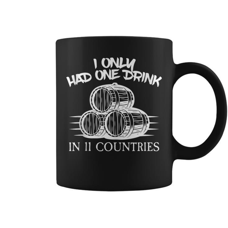 Drinking Around The World Adult Vacation Showcase 11 Country Coffee Mug