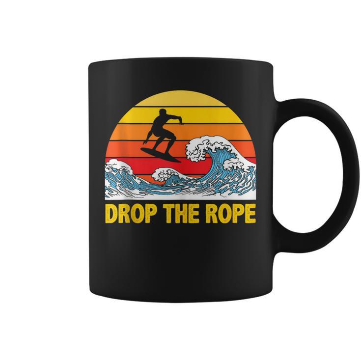 Drop The Rope Wakesurf Wakesurfing Boat Lake Surf Coffee Mug